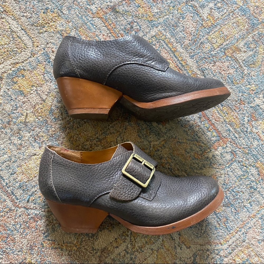 Korks by Kork-Ease Nanda Buckled Leather Heeled Ankle Boots